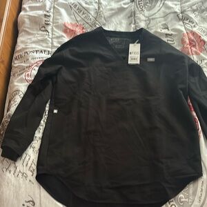 Figs long sleeve tunic scrub top new with tags size small